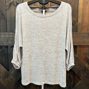 Banana Republic‎ Oversized Tunic Sweater XL Grey Neutral Minimalist Lagenlook